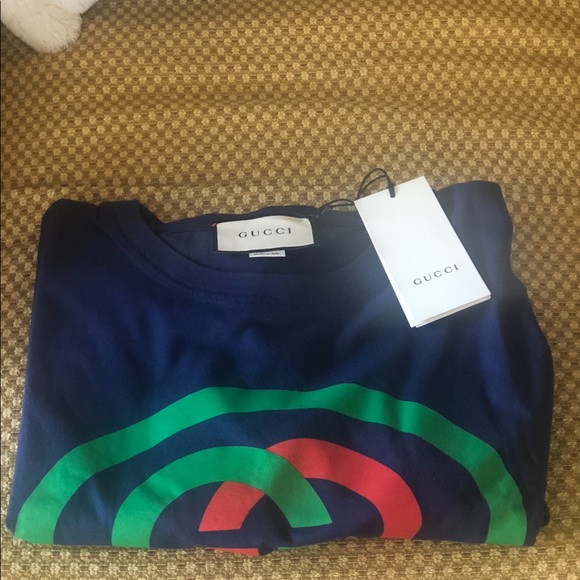 Gucci navy tshirt NWT XS & XL oversized - Picture 3 of 7